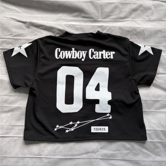Official Beyoncé Cowboy Carter Merch Size L Black Jersey NWOT beyonce - Picture 6 of 10